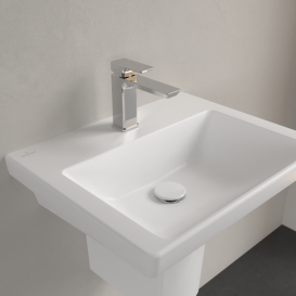 Раковина Villeroy & Boch Subway 3.0 55х44 см санитарная керамика CeramicPlus каменный белый 4A7056RW