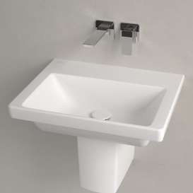 Раковина Villeroy & Boch Subway 3.0 55х44 см санітарна кераміка CeramicPlus кам'яний білий 4A7058RW