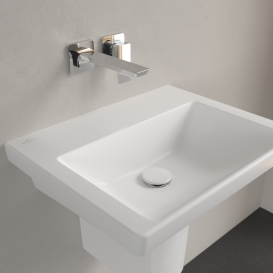 Раковина Villeroy & Boch Subway 3.0 55х44 см санітарна кераміка CeramicPlus кам'яний білий 4A7058RW