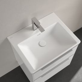 Раковина Villeroy & Boch Subway 3.0 60х47 см шліфований TitanCeram CeramicPlus кам'яний білий 4A706GRW