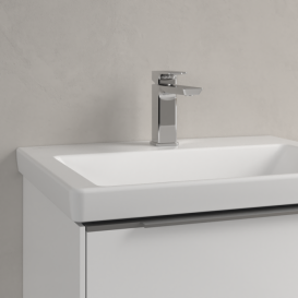 Раковина Villeroy & Boch Subway 3.0 60х47 см шлифованный TitanCeram CeramicPlus каменный белый 4A706LRW