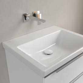 Раковина Villeroy & Boch Subway 3.0 60х47 см шлифованный TitanCeram CeramicPlus альпийский белый 4A706FR1