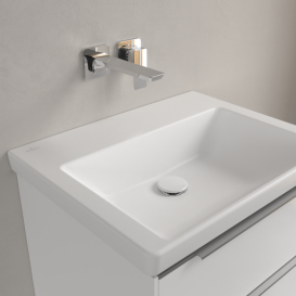 Раковина Villeroy & Boch Subway 3.0 60х47 см шлифованный TitanCeram CeramicPlus каменный белый 4A706FRW