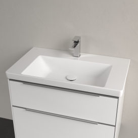 Раковина Villeroy & Boch Subway 3.0 80х47 см TitanCeram CeramicPlus каменный белый 4A7081RW