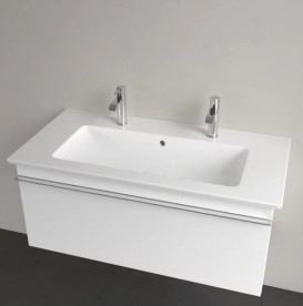 Раковина Villeroy & Boch Venticello 100х50 см із переливом санітарна кераміка CeramicPlus альпійський білий 4104AKR1