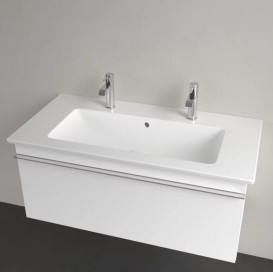 Раковина Villeroy & Boch Venticello 100х50 см с переливом санитарная керамика CeramicPlus каменный белый 4104AKRW