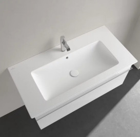 Раковина Villeroy & Boch Venticello 100х50 см із переливом санітарна кераміка CeramicPlus кам'яний білий 4104ALRW