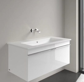 Раковина Villeroy & Boch Venticello 100х50 см с переливом санитарная керамика CeramicPlus каменный белый 4104AJRW