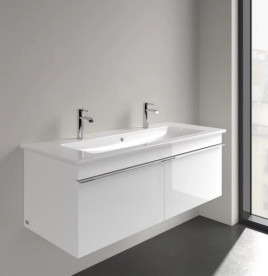 Раковина Villeroy & Boch Venticello 120х50 см с переливом санитарная керамика CeramicPlus альпийский белый 4104CKR1