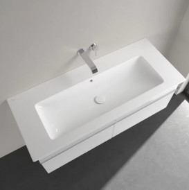 Раковина Villeroy & Boch Venticello 120х50 см с переливом санитарная керамика CeramicPlus альпийский белый 4104CJR1