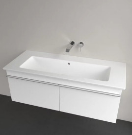 Раковина Villeroy & Boch Venticello 120х50 см с переливом санитарная керамика CeramicPlus каменный белый 4104CJRW