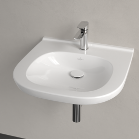 Раковина Villeroy&Boch ViCare 56х55 см без переливу санітарна кераміка CeramicPlus альпійський білий 411956R1