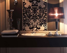 Раковина встраиваемая сверху Kerasan Retro с переливом белая 103101