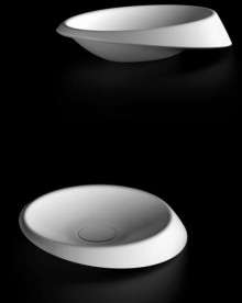 Раковина для ванної Marmorin Goccia 63,8х42,5 литий камінь білий P 595 065 020 010