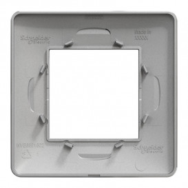 Рамка 1-постова Schneider Electric Unica New Unica Studio термопластик алюміній NU200230