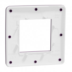 Рамка 1-постовая Schneider Electric Unica New Studio Color лиловый/белый NU280214