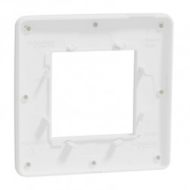 Рамка 1-постова Schneider Electric Unica New Studio Color білий/білий NU280218