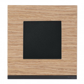 Рамка 1-постовая Schneider Electric Unica New Pure дуб/антрацит NU600284