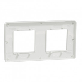 Рамка 2-постовая Schneider Electric Unica New Studio Color белый/белый NU280418