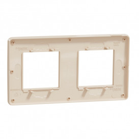 Рамка 2-постовая Schneider Electric Unica New Studio Color бежевый/бежевый NU280444