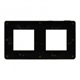 Рамка 2-постовая Schneider Electric Unica New Studio Color золото/антрацит NU280462