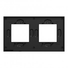 Рамка 2-постовая Schneider Electric Unica New Pure каучук/антрацит NU600482