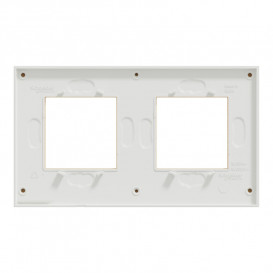 Рамка 2-постовая Schneider Electric Unica New Pure клен/белый NU600483