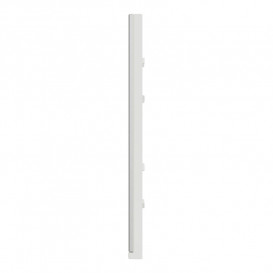 Рамка 2-постовая Schneider Electric Unica New Pure вертикальная алюминий/белый NU6004V80