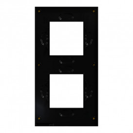 Рамка 2-постовая Schneider Electric Unica New Pure вертикальная каучук/антрацит NU6004V82