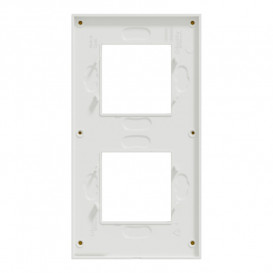Рамка 2-постовая Schneider Electric Unica New Pure вертикальная матовое стекло/белый NU6004V89