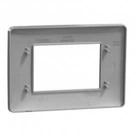 Рамка 3-модульная Schneider Electric Unica New Unica Studio термопластик алюминий NU210330