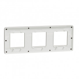 Рамка 3-постовая Schneider Electric Unica New Studio Color шоколад/белый NU280616