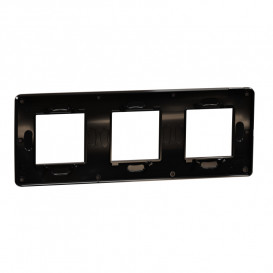 Рамка 3-постовая Schneider Electric Unica New Studio Color шоколад/антрацит NU280617