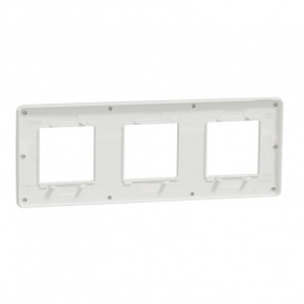 Рамка 3-постовая Schneider Electric Unica New Studio Color белый/белый NU280618