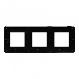 Рамка 3-постовая Schneider Electric Unica New Studio Color дымчато-серый/антрацит NU280622