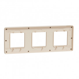 Рамка 3-постовая Schneider Electric Unica New Studio Color песочный/бежевый NU280627