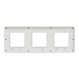 Рамка 3-постовая Schneider Electric Unica New Studio Color хром/белый NU280655