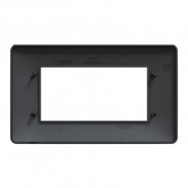 Рамка 4-модульная Schneider Electric Unica New Unica Studio термопластик антрацит NU210454