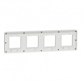 Рамка 4-постовая Schneider Electric Unica New Studio Color дымчато-серый/антрацит NU280822