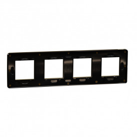 Рамка 4-постовая Schneider Electric Unica New Studio Color золото/антрацит NU280862