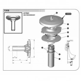 Розпилювач води для пісуара Jika Domino H8910990000001