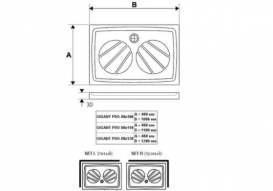 Ravak Панель для поддона ГИГАНТ 80х100 с креплением Set L XA83AL01010