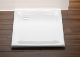 Душевой поддон акриловый квадратный Ravak  Perseus PP 100х100х17.5 белый A02AA01510