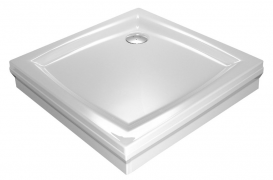 Душовий піддон акриловий квадратний Ravak Perseus PP 80х80х17.5 білий A024401510