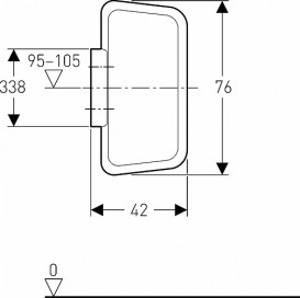 Разделительная панель для писсуаров Geberit Basic пластик белый 115.202.11.1