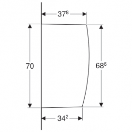 Разделительная перегородка Geberit санфарфор белый 110000000