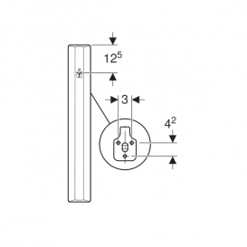 Разделительная перегородка Geberit санфарфор белый 110000000