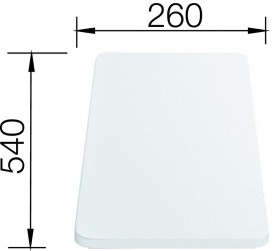 Разделочная доска Blanco белый пластик 210521