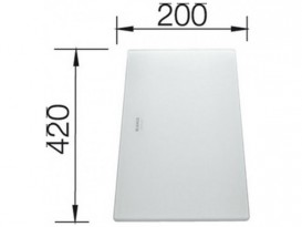 Разделочная доска Blanco белое матовое стекло 225335