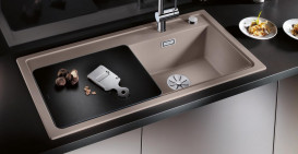 Обробна дошка Blanco чорне скло 224629